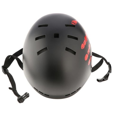 Kask Czarno-Czerwony Wytrzymały Dość Mocno Zabudowany Rozmiar L 54-62 cm Kask Czarno-Czerwony Wytrzymały Dość Mocno Zabudowany Rozmiar L 54-62 cm