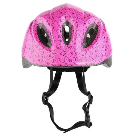 Różowy Kask z Czarnymi Wzorkami Rozm. S (51-58 cm) - Regulowany i Wygodny Różowy Kask z Czarnymi Wzorkami Rozm. S (51-58 cm) - Regulowany i Wygodny