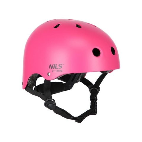 Kask z Ochraniaczami Zestaw Różowy MR290+H230 Rozm. S Nils Extreme Kask z Ochraniaczami Zestaw Różowy MR290+H230 Rozm. S Nils Extreme