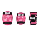 Kask z Ochraniaczami Zestaw Różowy MR290+H230 Rozm. S Nils Extreme