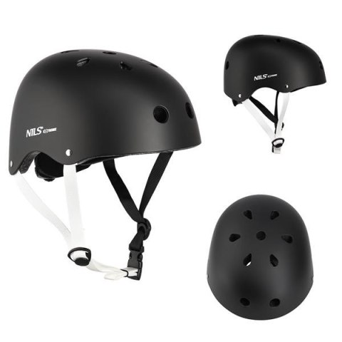 Kask Nils Extreme MTW001 CZARNY XS (48-52 cm)Bezpieczeństwo i styl w jednym Kask Nils Extreme MTW001 CZARNY XS (48-52 cm)Bezpieczeństwo i styl w jednym