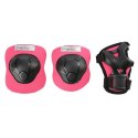 Kask z ochraniaczami MTW01+H210 RÓŻOWY rozm. S 44 - 50 Zestaw Nils Extreme