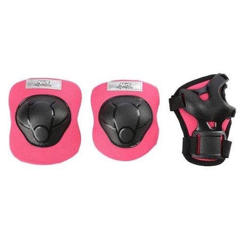 Kask z ochraniaczami MTW01+H210 RÓŻOWY rozm. S 44 - 50 Zestaw Nils Extreme Kask z ochraniaczami MTW01+H210 RÓŻOWY rozm. S 44 - 50 Zestaw Nils Extreme