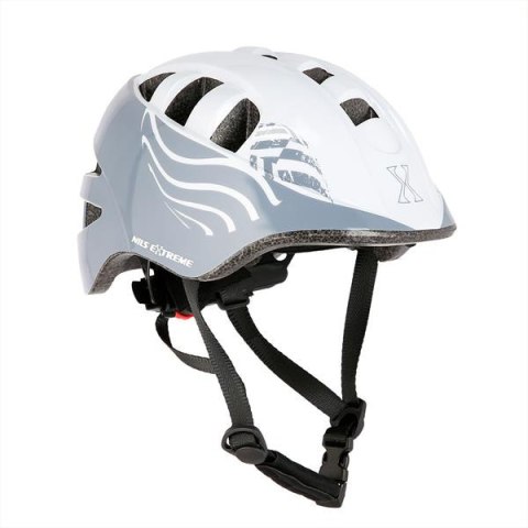 Kask Dziecięcy NILS EXTREME MTW08 Szary Rozmiar S (51-57cm) - Bezpieczny Kask Dziecięcy NILS EXTREME MTW08 Szary Rozmiar S (51-57cm) - Bezpieczny