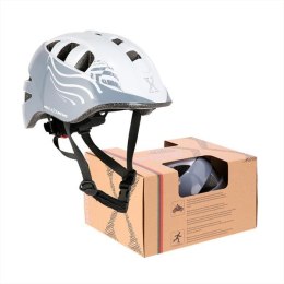 Kask Dziecięcy NILS EXTREME MTW08 Szary Rozmiar S (51-57cm) - Bezpieczny