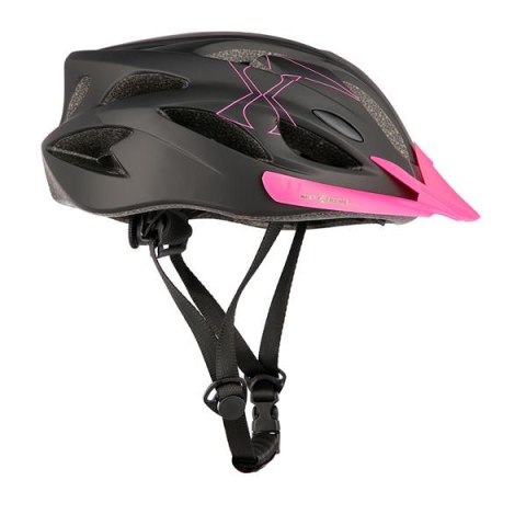 Kask NILS EXTREME MTW291 CZARNO-RÓŻOWY ROZM. M (51-60CM) - Bezpieczny Kask NILS EXTREME MTW291 CZARNO-RÓŻOWY ROZM. M (51-60CM) - Bezpieczny
