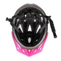 Kask NILS EXTREME MTW291 CZARNO-RÓŻOWY ROZM. M (51-60CM) - Bezpieczny