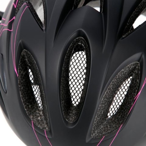 Kask NILS EXTREME MTW291 CZARNO-RÓŻOWY ROZM. M (51-60CM) - Bezpieczny Kask NILS EXTREME MTW291 CZARNO-RÓŻOWY ROZM. M (51-60CM) - Bezpieczny