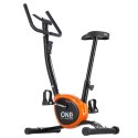 RW3011 Rower mechaniczny One Fitness czarno-pomarańczowy siodełko regulowane