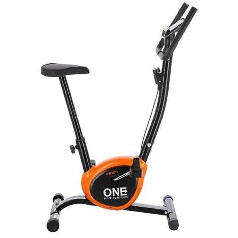RW3011 Rower mechaniczny One Fitness czarno-pomarańczowy siodełko regulowane RW3011 Rower mechaniczny One Fitness czarno-pomarańczowy siodełko regulowane