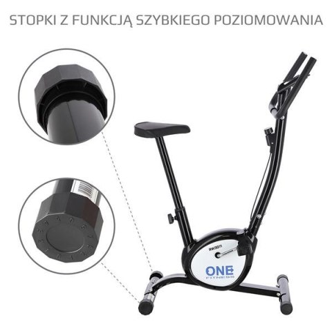 RW3011 Rower mechaniczny One Fitness stalowy czarny siodełko regulowane RW3011 Rower mechaniczny One Fitness stalowy czarny siodełko regulowane