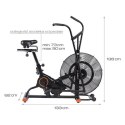 MP6548 Rower stacjonarny powietrzny HMS 2 kg czarny