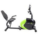 R9259 Poziomy rower stacjonarny magnetyczny HMS 9 kg biało-zielony