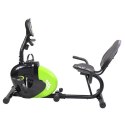 R9259 Poziomy rower stacjonarny magnetyczny HMS 9 kg biało-zielony