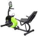 R9259 Poziomy rower stacjonarny magnetyczny HMS 9 kg biało-zielony
