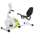R9259 Poziomy rower magnetyczny HMS 9 kg biało-zielony z oparciem