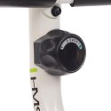 R9259 Poziomy rower magnetyczny HMS 9 kg biało-zielony z oparciem