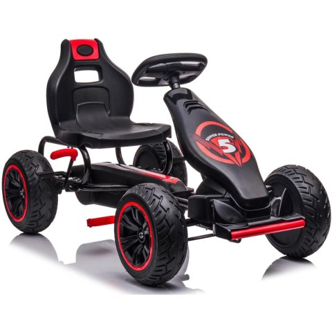 GOKART AUTO NA PEDAŁY ENERO 18 CZARNO CZERWONY GOKART AUTO NA PEDAŁY ENERO 18 CZARNO CZERWONY