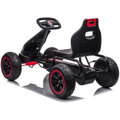 GOKART AUTO NA PEDAŁY ENERO 18 CZARNO CZERWONY GOKART AUTO NA PEDAŁY ENERO 18 CZARNO CZERWONY
