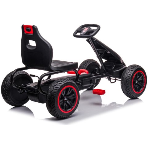 GOKART AUTO NA PEDAŁY ENERO 18 CZARNO CZERWONY GOKART AUTO NA PEDAŁY ENERO 18 CZARNO CZERWONY