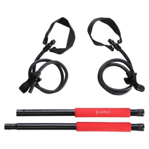 DC30 Drążek do pilatesu z gumami oporowymi HMS 1–13 kg DC30 Drążek do pilatesu z gumami oporowymi HMS 1–13 kg