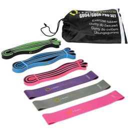 GU04 GU06 PRO SET Zestaw Gum do Ćwiczeń HMS PREMIUM - Trening Całego Ciała