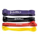 GU05 Zestaw gum do ćwiczeń 5 poziomów HMS Premium fitness