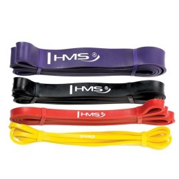 GU05 Zestaw gum do ćwiczeń 5 poziomów HMS Premium fitness