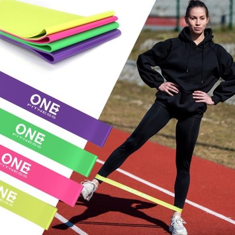 PBF SET04 ZESTAW GUM DO ĆWICZEŃ ONE FITNESS PBF SET04 ZESTAW GUM DO ĆWICZEŃ ONE FITNESS