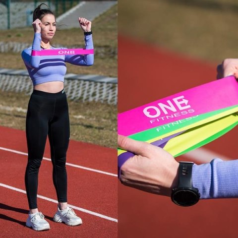 PBF SET04 ZESTAW GUM DO ĆWICZEŃ ONE FITNESS PBF SET04 ZESTAW GUM DO ĆWICZEŃ ONE FITNESS