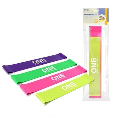 PBF SET04 ZESTAW GUM DO ĆWICZEŃ ONE FITNESS PBF SET04 ZESTAW GUM DO ĆWICZEŃ ONE FITNESS