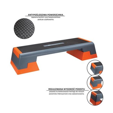 AS007 BLACK/ORANGE STEP DO AEROBIKU HMS PREMIUM AS007 BLACK/ORANGE STEP DO AEROBIKU HMS PREMIUM