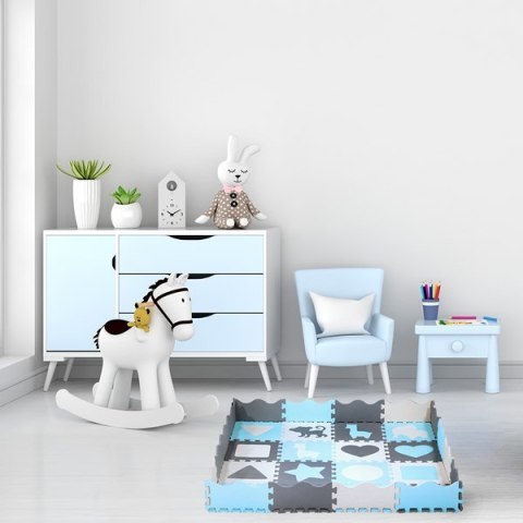 MD03 MATA DZIECIĘCA PUZZLE KOJEC MINT 36 ELEMENTÓW 140x140CM NILS FUN MD03 MATA DZIECIĘCA PUZZLE KOJEC MINT 36 ELEMENTÓW 140x140CM NILS FUN
