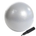 YB03 NEW Piłka gimnastyczna masująca 65cm jasnoszara HMS + pompka