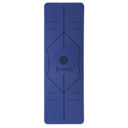YM10 Mata do jogi 0.8 cm granatowa TPE HMS + pasy transportowe