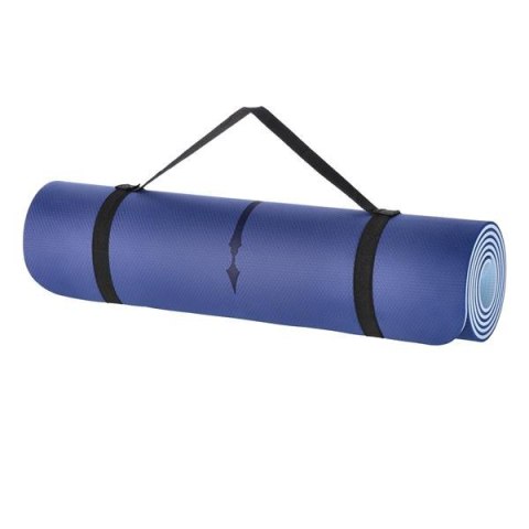 YM10 Mata do jogi 0.8 cm granatowa TPE HMS + pasy transportowe YM10 Mata do jogi 0.8 cm granatowa TPE HMS + pasy transportowe