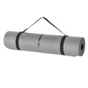 YM10 Mata do jogi 0.8 cm szara TPE HMS + taśmy i pokrowiec