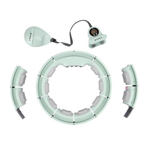 HHM13 HULA HOP GREEN Z MAGNESAMI I OBCIĄŻNIKIEM + LICZNIK HMS HHM13 HULA HOP GREEN Z MAGNESAMI I OBCIĄŻNIKIEM + LICZNIK HMS