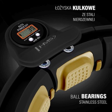 HHM13 NEW HULA HOP BLACK/GOLD Z MAGNESAMI I OBCIĄŻNIKIEM + LICZNIK HMS HHM13 NEW HULA HOP BLACK/GOLD Z MAGNESAMI I OBCIĄŻNIKIEM + LICZNIK HMS