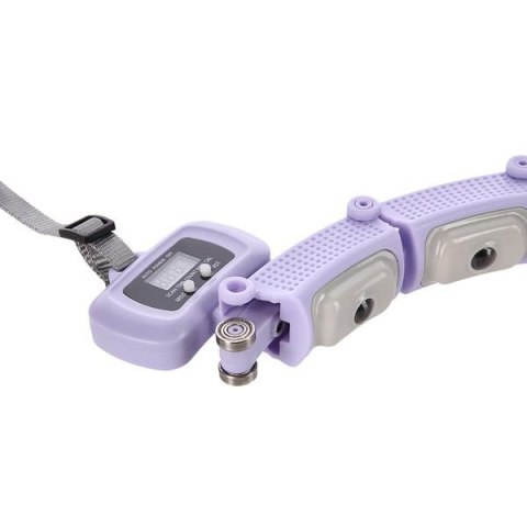 HHM14 HULA HOP VIOLET Z MAGNESAMI I OBCIĄŻNIKIEM + LICZNIK HMS HHM14 HULA HOP VIOLET Z MAGNESAMI I OBCIĄŻNIKIEM + LICZNIK HMS