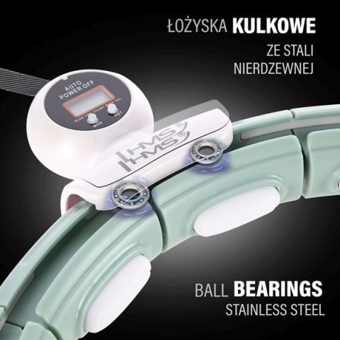 HHM15 GREEN – Hula Hop z Magnesami i Licznikiem HMS HHM15 GREEN – Hula Hop z Magnesami i Licznikiem HMS