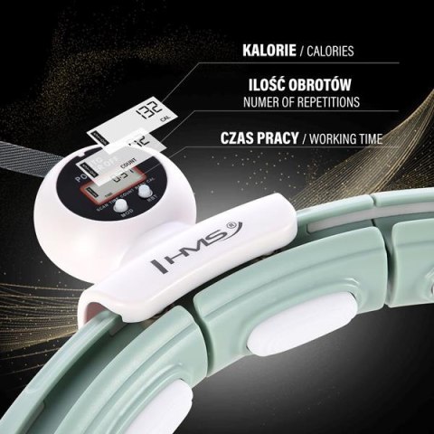 HHM15 GREEN – Hula Hop z Magnesami i Licznikiem HMS HHM15 GREEN – Hula Hop z Magnesami i Licznikiem HMS