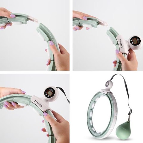 HHM15 GREEN – Hula Hop z Magnesami i Licznikiem HMS HHM15 GREEN – Hula Hop z Magnesami i Licznikiem HMS