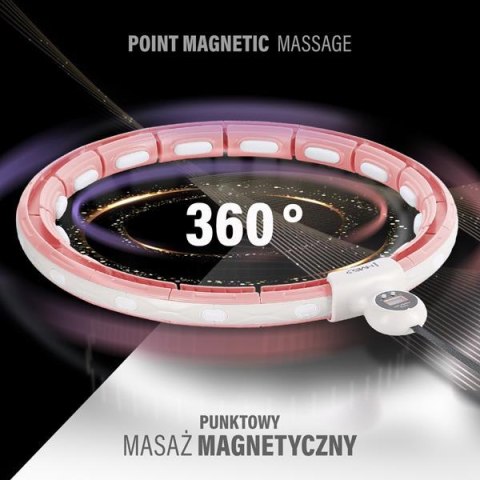 HHM15 PINK – Hula Hop z Magnesami i Licznikiem HMS HHM15 PINK – Hula Hop z Magnesami i Licznikiem HMS