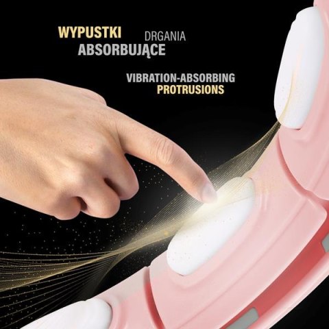 HHM15 PINK – Hula Hop z Magnesami i Licznikiem HMS HHM15 PINK – Hula Hop z Magnesami i Licznikiem HMS