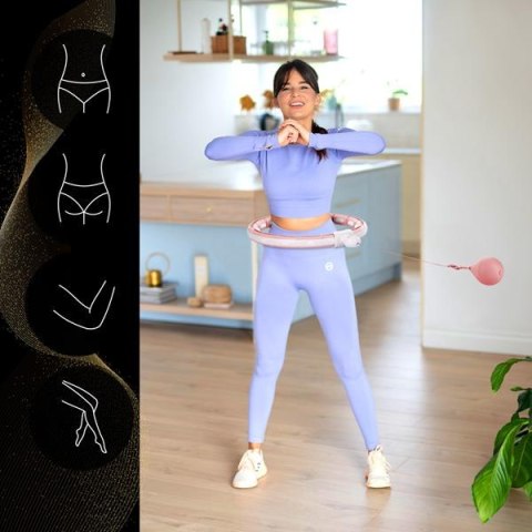 HHM15 PINK – Hula Hop z Magnesami i Licznikiem HMS HHM15 PINK – Hula Hop z Magnesami i Licznikiem HMS