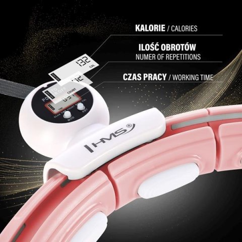 HHM15 PINK – Hula Hop z Magnesami i Licznikiem HMS HHM15 PINK – Hula Hop z Magnesami i Licznikiem HMS
