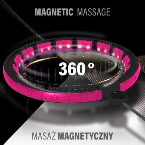 HHM16 BLACK/PINK – Hula Hop z Magnesami i Licznikiem HMS HHM16 BLACK/PINK – Hula Hop z Magnesami i Licznikiem HMS