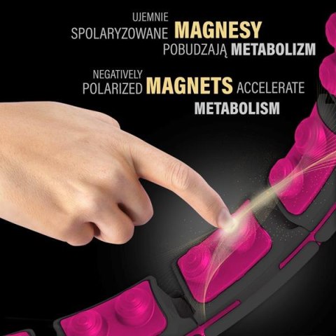 HHM16 BLACK/PINK – Hula Hop z Magnesami i Licznikiem HMS HHM16 BLACK/PINK – Hula Hop z Magnesami i Licznikiem HMS