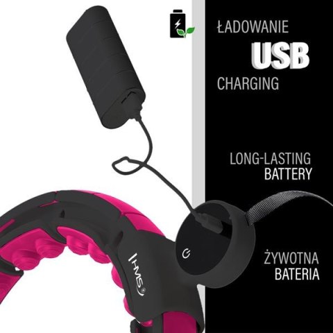 HHM16 BLACK/PINK – Hula Hop z Magnesami i Licznikiem HMS HHM16 BLACK/PINK – Hula Hop z Magnesami i Licznikiem HMS